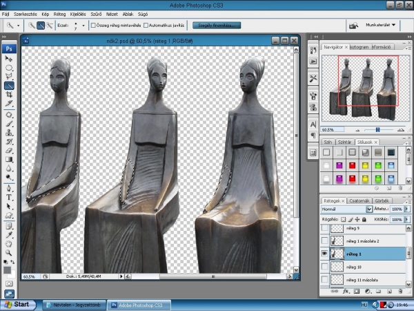 Creation of Does not speak.......: Step 1